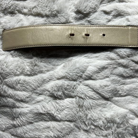 Gucci Web Belt Cream Leather Canvas with G Buckle - Picture 4 of 10